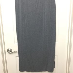 Gray Maxi Skirt